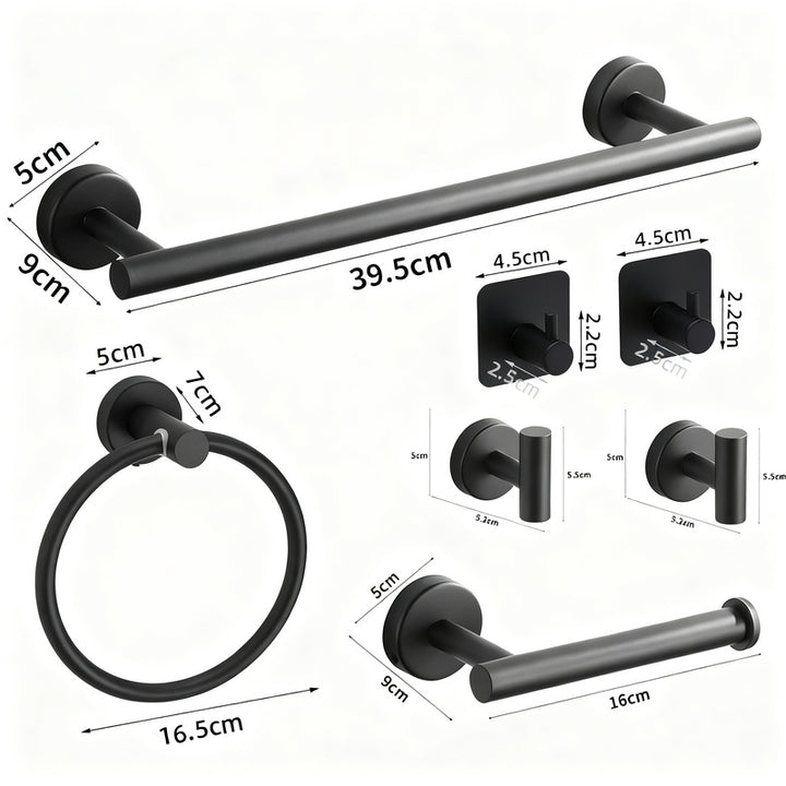 Stainless steel wall hooks, adhesive, bathroom and kitchen