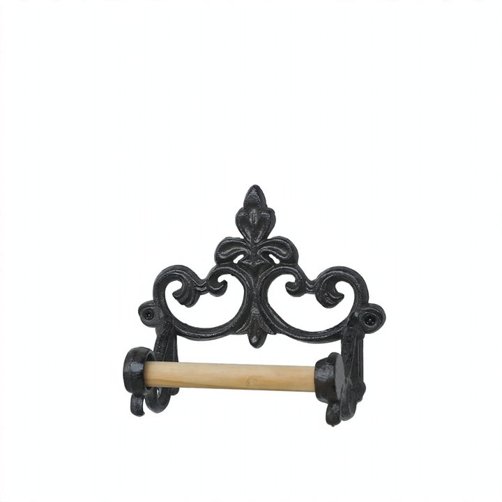 Cast iron wall bracket for towels and paper