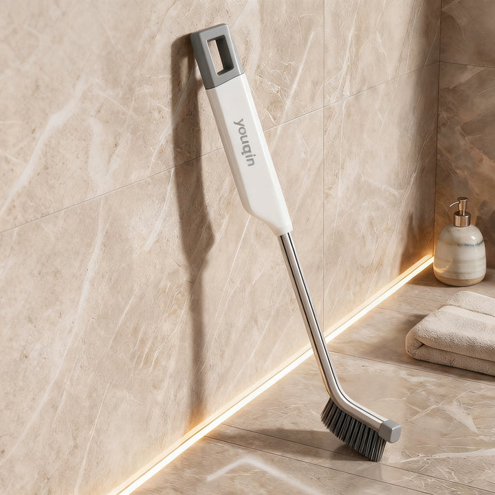 Long-grip joint brush with scratcher
