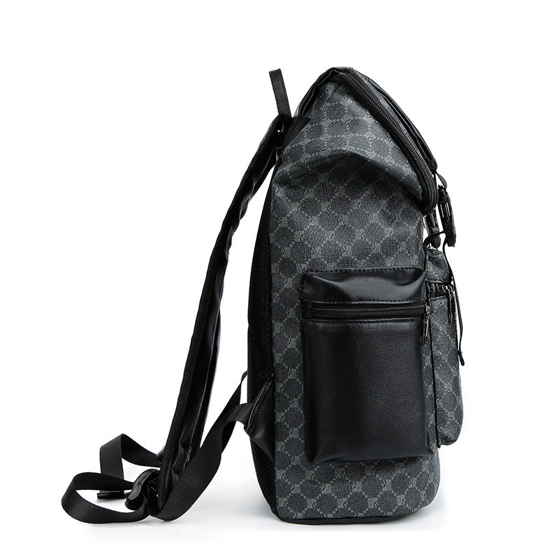 PU Backpack, grid pattern, under 20 L