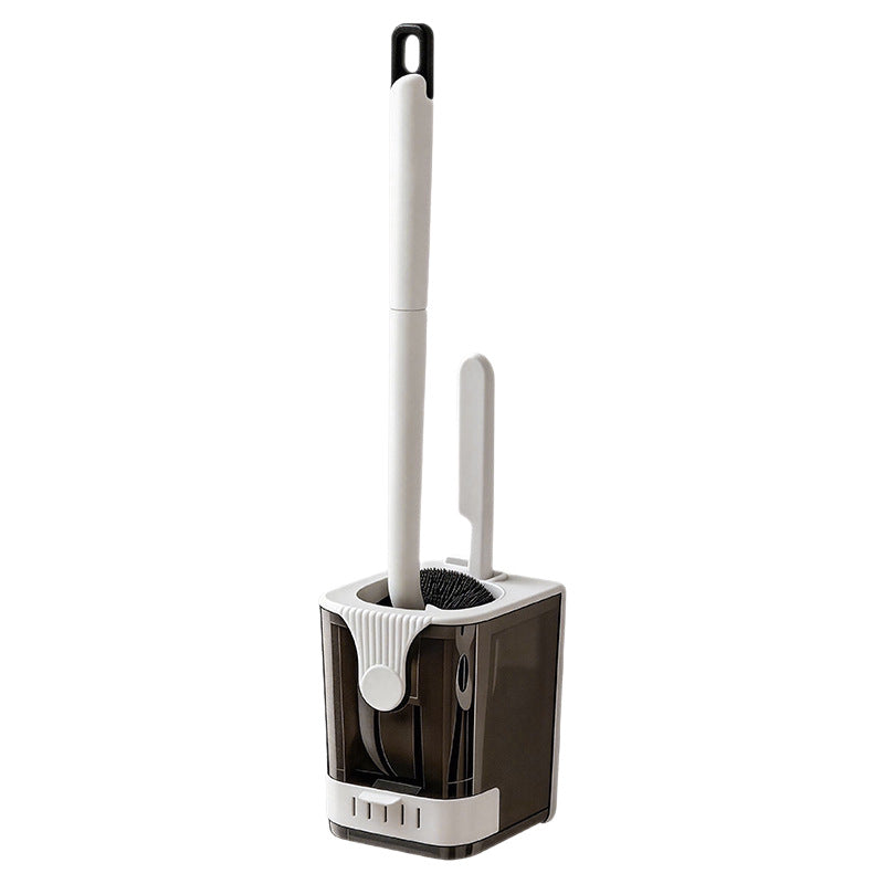 Toilet brush with holder, wall mountable