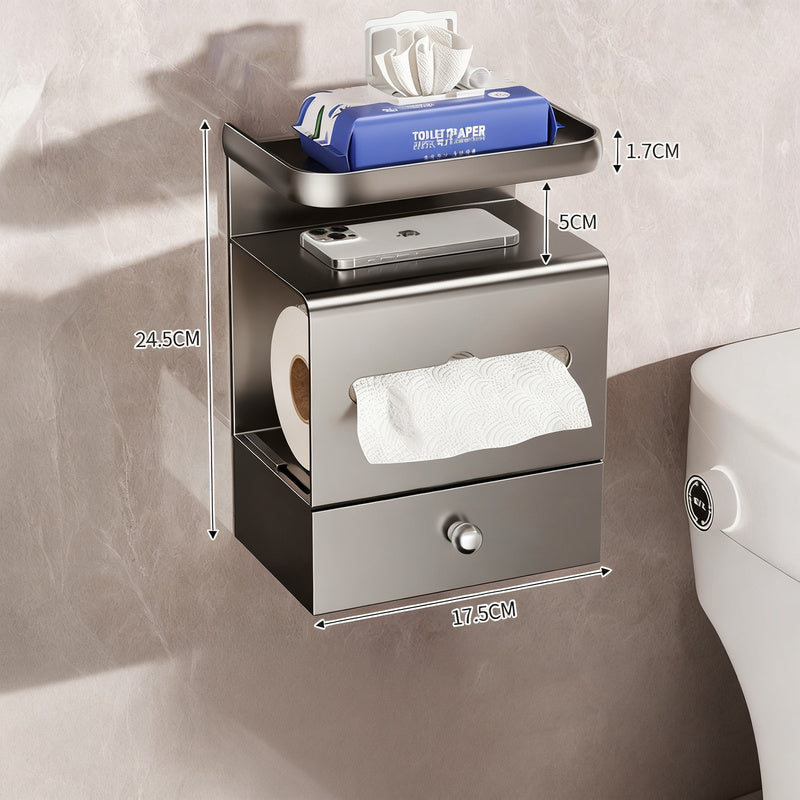 Wall-mounted paper towel box, dual use