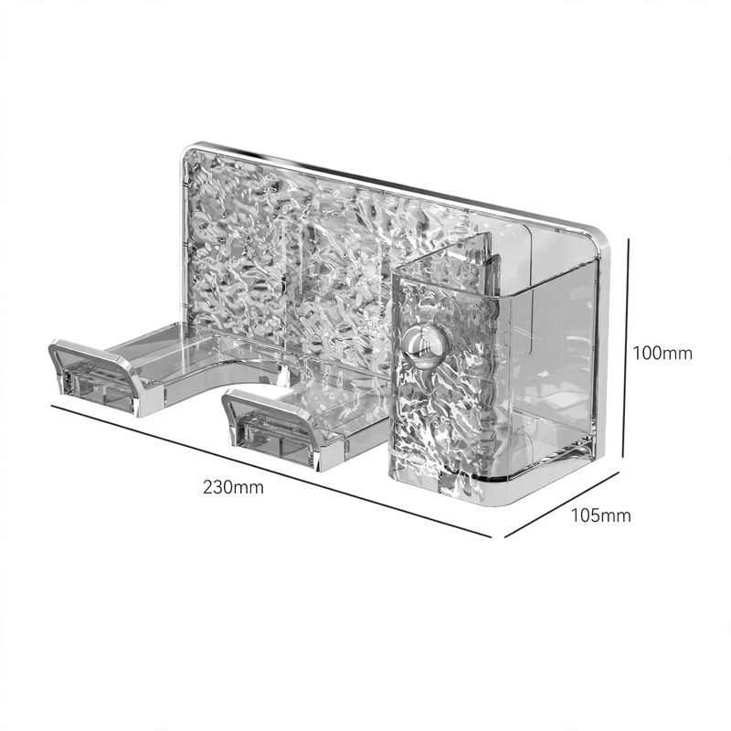 Wall mount for hair dryer, drill hole free