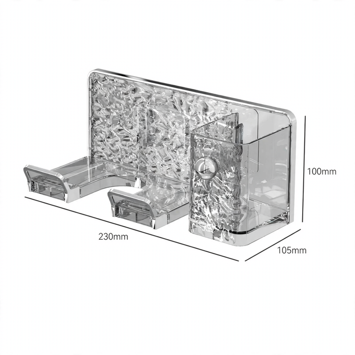 Wall mount for hair dryer, drill hole free