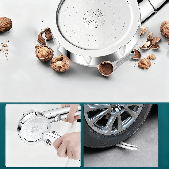 Shower head with filter and massage function
