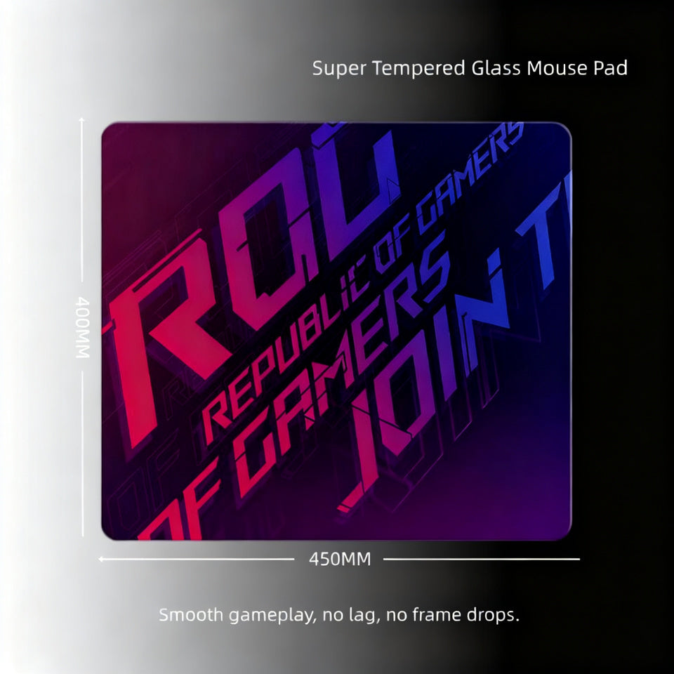 Tempered glass cushion for gaming mouse