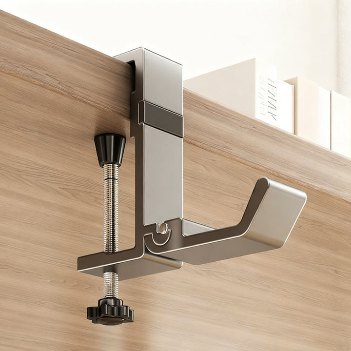 Adjustable table backpack hook made of aluminum