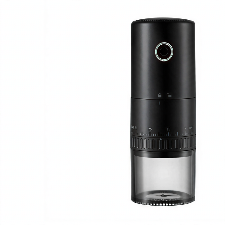 Electric coffee grinder with steel grinding mechanism