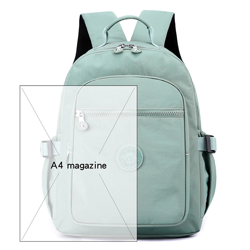 Nylon backpack for women, large capacity