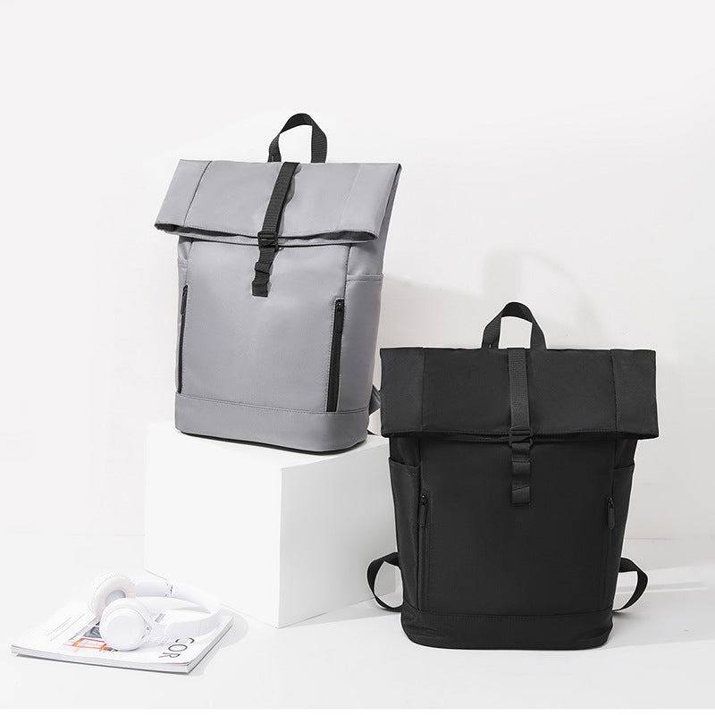 Double shoulder backpack with roll closure, 20-35 L