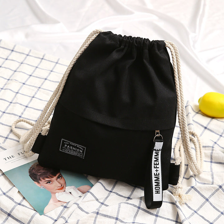 Lightweight backpack made of cotton fabric