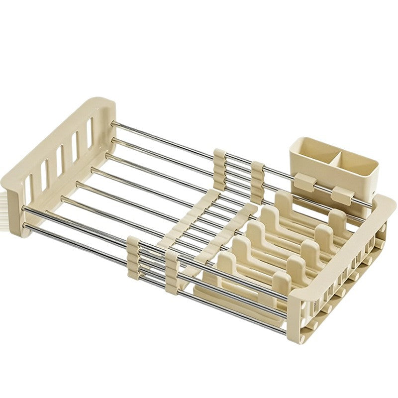 Retractable draining rack for sink, PET