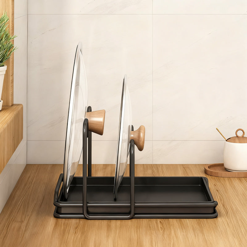 Stainless steel pot lid holder, multi-layer