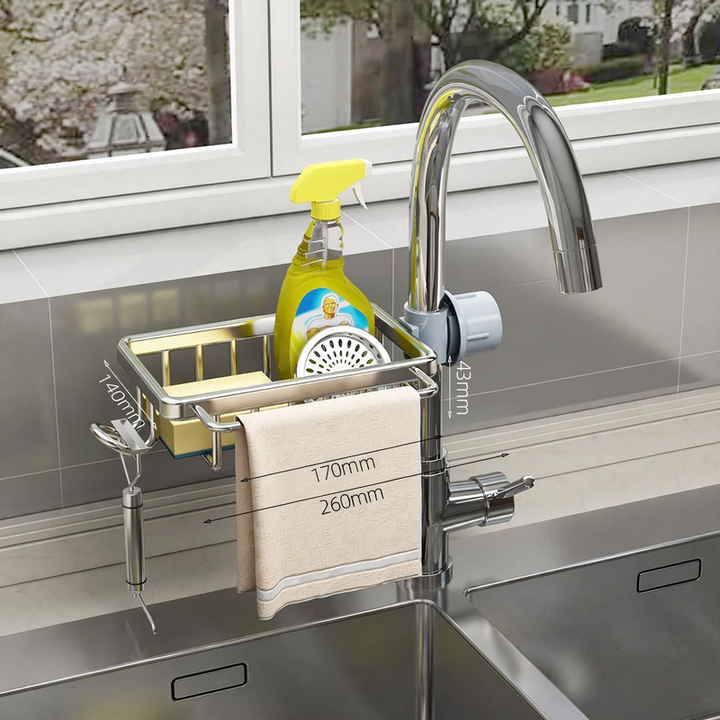 Shelf for sink, aluminum, adjustable