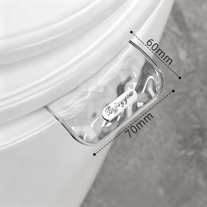 Toilet seat lever made of plastic
