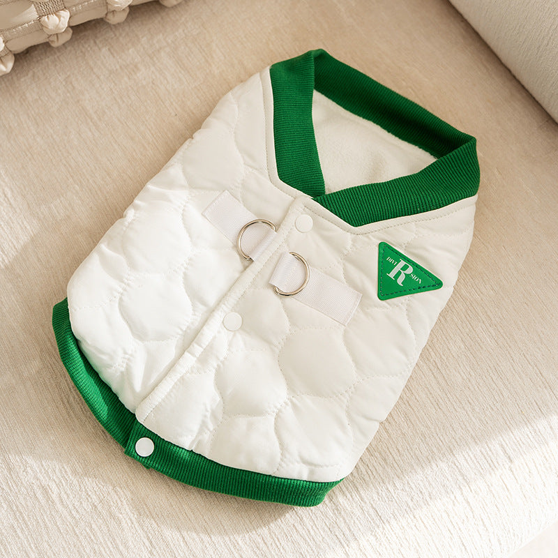 Dog cotton vest for autumn and winter