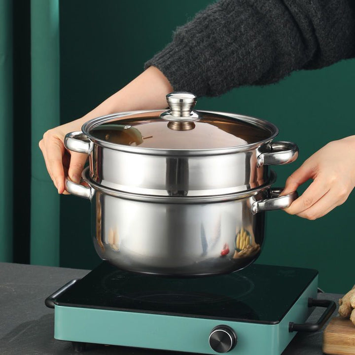 Stainless Steel Cooking Pot 20 cm, 1.1–2 L, Model HD190912