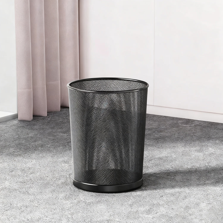 Metal bin, round, large capacity