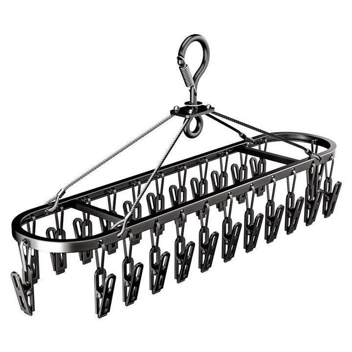 Sock dryer with aluminum frame