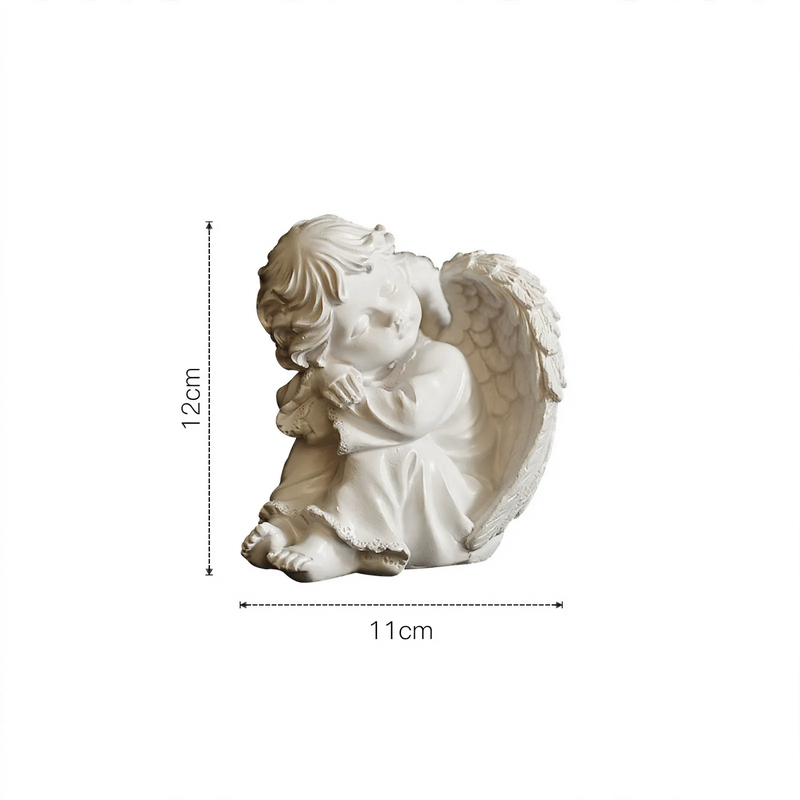 Miniature Angel Figure made of Resin, Table Decoration