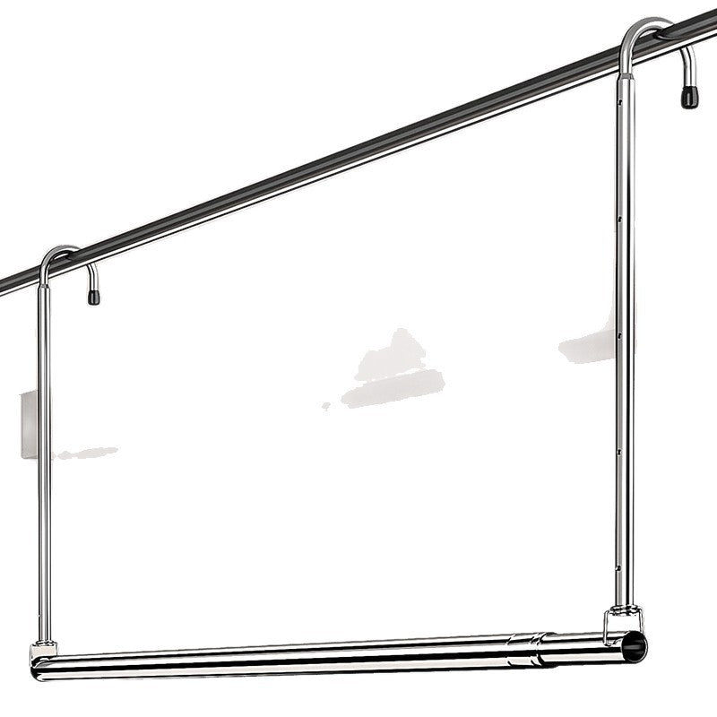 Retractable clothesline made of stainless steel