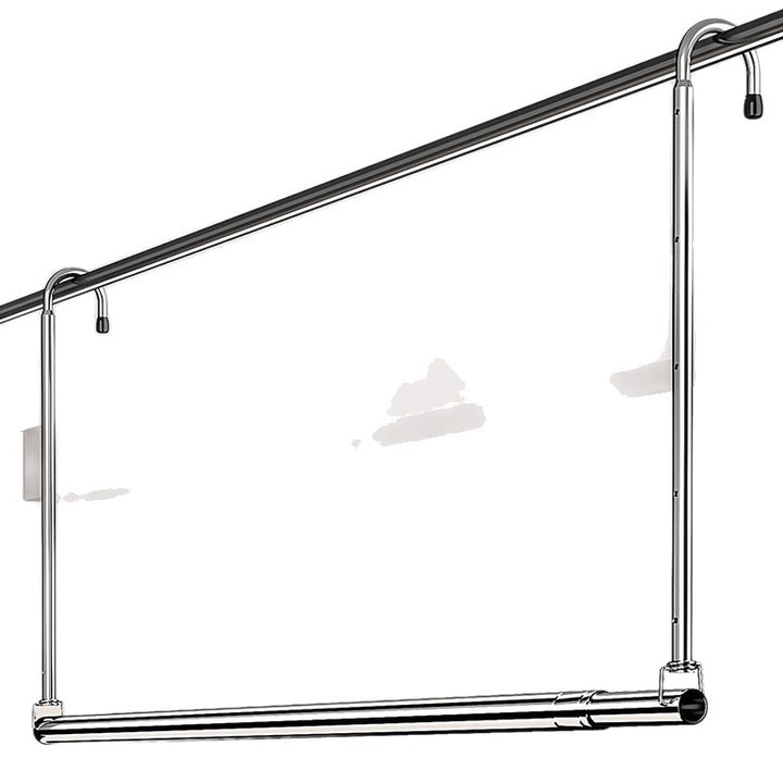 Retractable clothesline made of stainless steel
