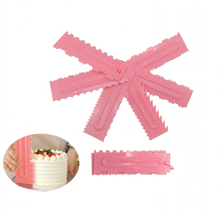 Dough Scraper Set 6-piece made of stainless steel