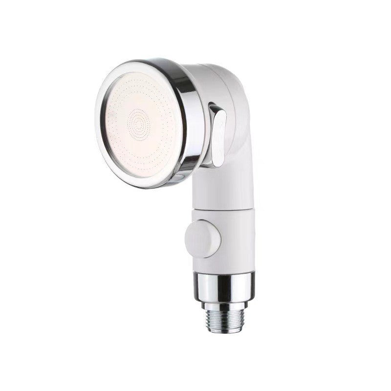 Faucet attachment with shower head and filtration