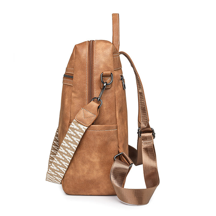 Backpack made of PU material, multiple carrying options