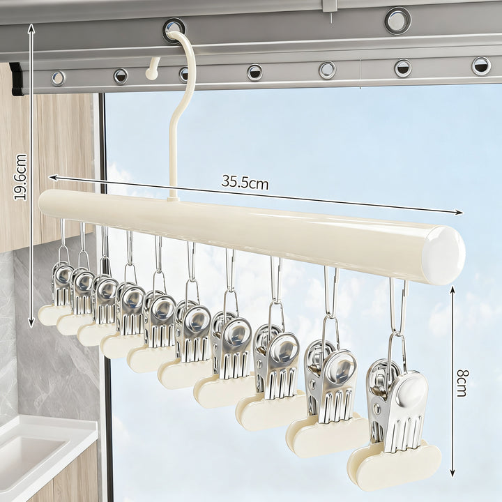 Clothespins made of stainless steel, wide version