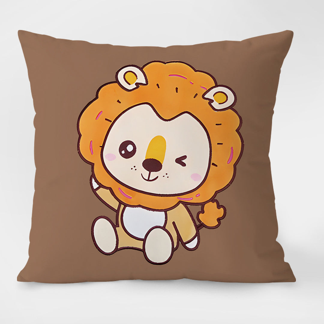 Decorative cushions with cartoon design, filled