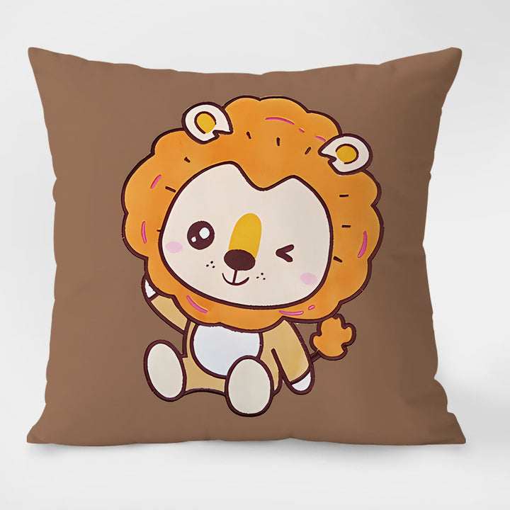 Decorative cushions with cartoon design, filled