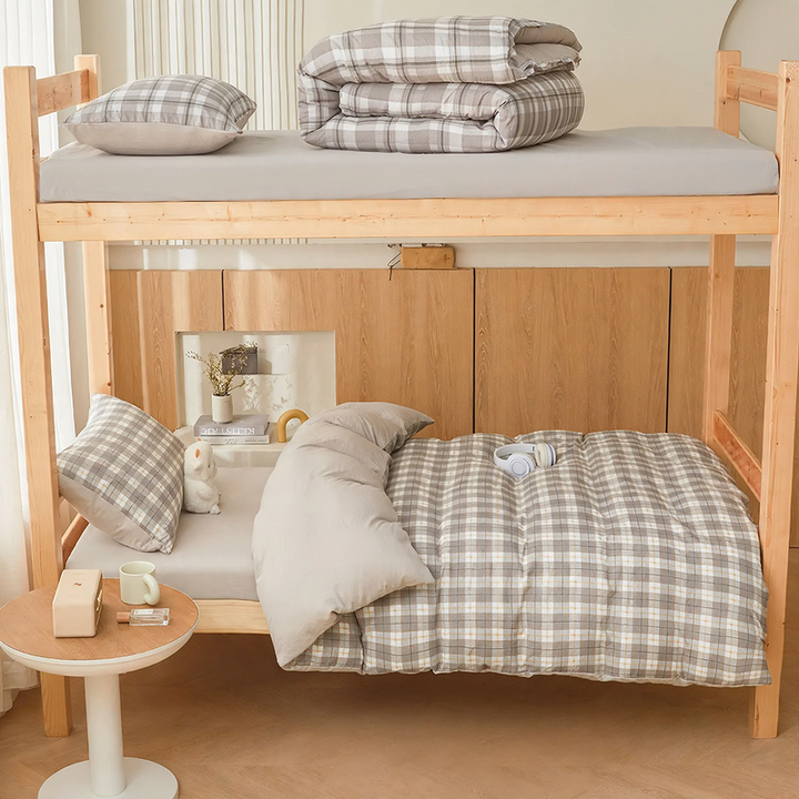 Cotton bedding set for student dorms