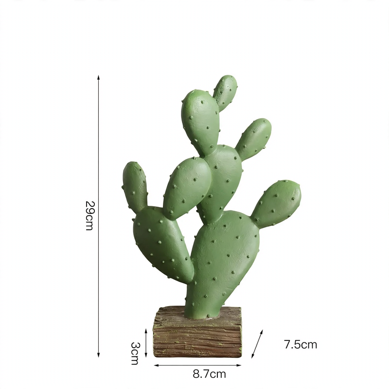 Resin decorative figure cactus, Nordic design