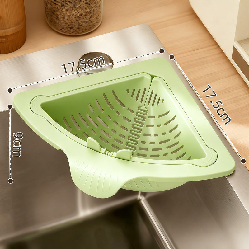 Kitchen sieve with magnetic attachment for the sink