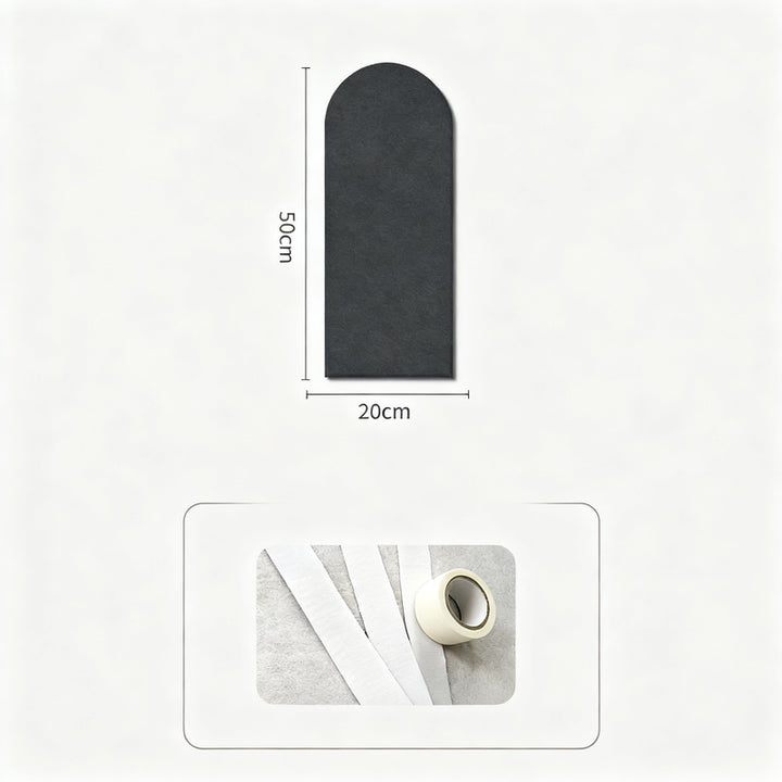 Foam wall panels with arch design, protective padding