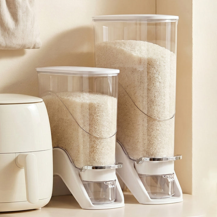 Airtight rice container with pressure valve
