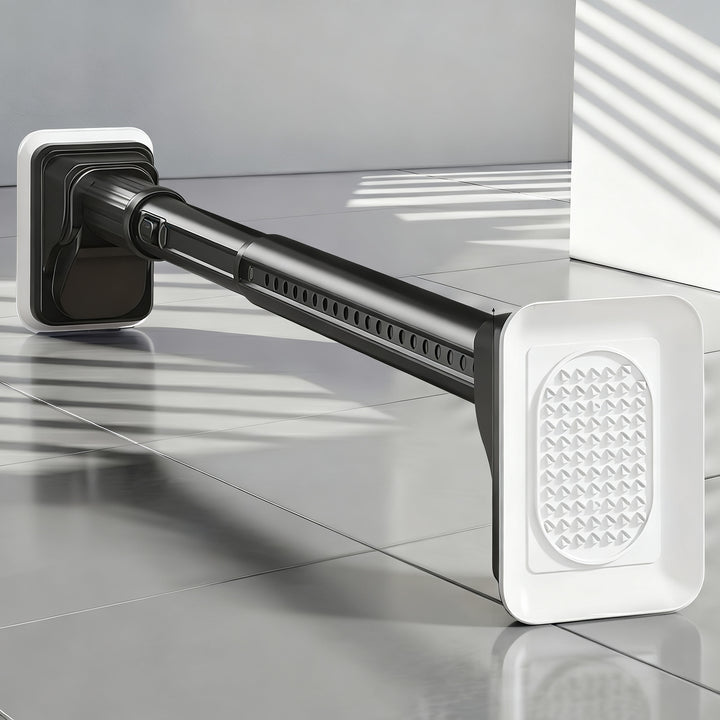Extendable laundry rack made of stainless steel, no drilling required
