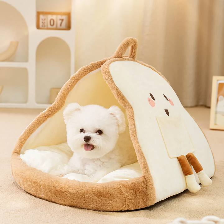 Pet bed with roof, PP cotton, closed