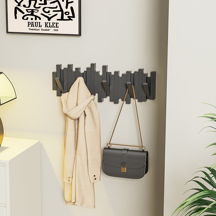 Wall wardrobe with piano keys design, foldable