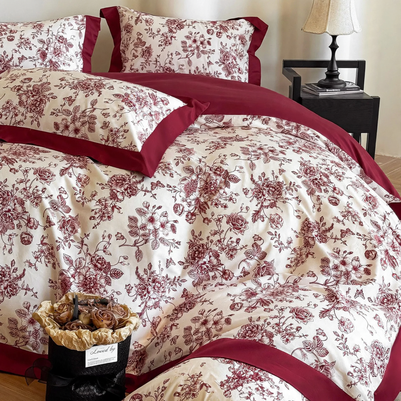 Wedding Bedding Set, Long Staple Cotton, Embroidered