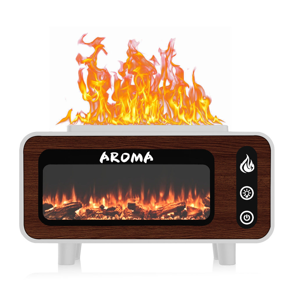 Fireplace Aromatherapy Diffuser with LED Flame Effect, Model LA-0646