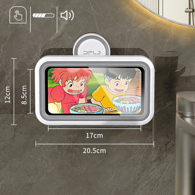 Rotatable bathroom mobile holder, waterproof