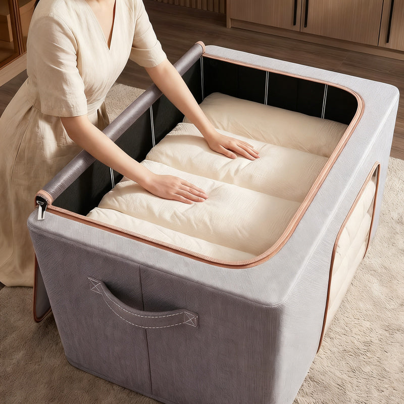 Foldable storage box made of fabric, 50–60 L
