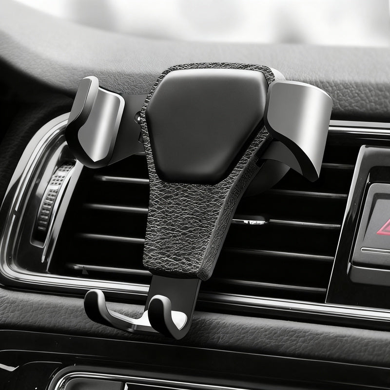 Car phone holder for the ventilation