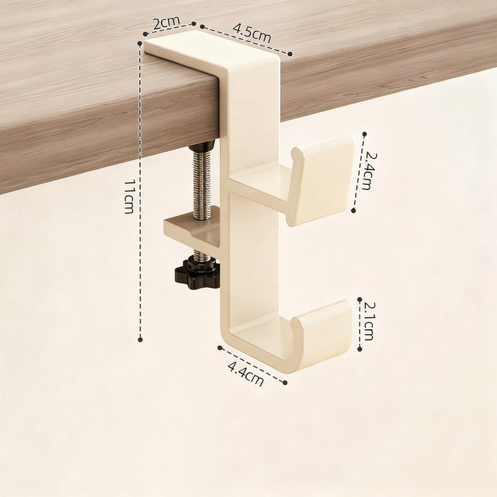 Adjustable table backpack hook made of aluminum