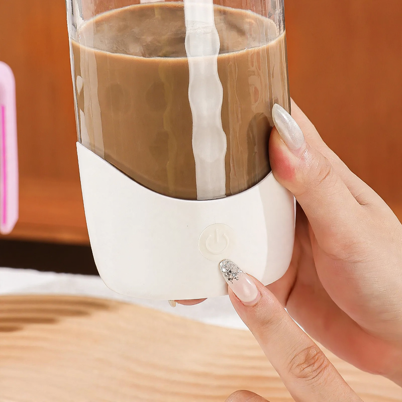 Portable electric mixing mug, 550 ml, with handle