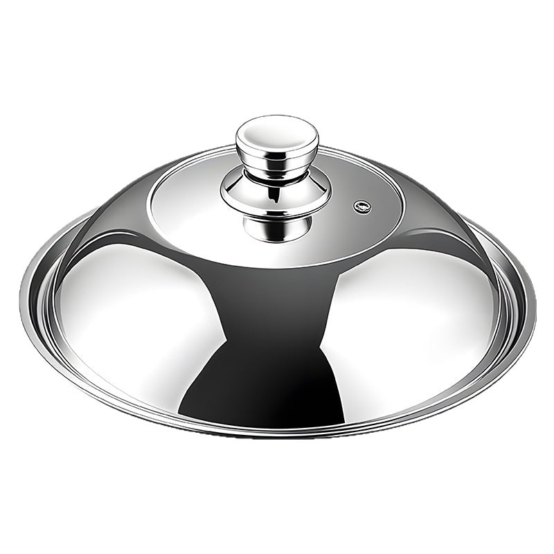 Pot lid made of 304 stainless steel, highly domed