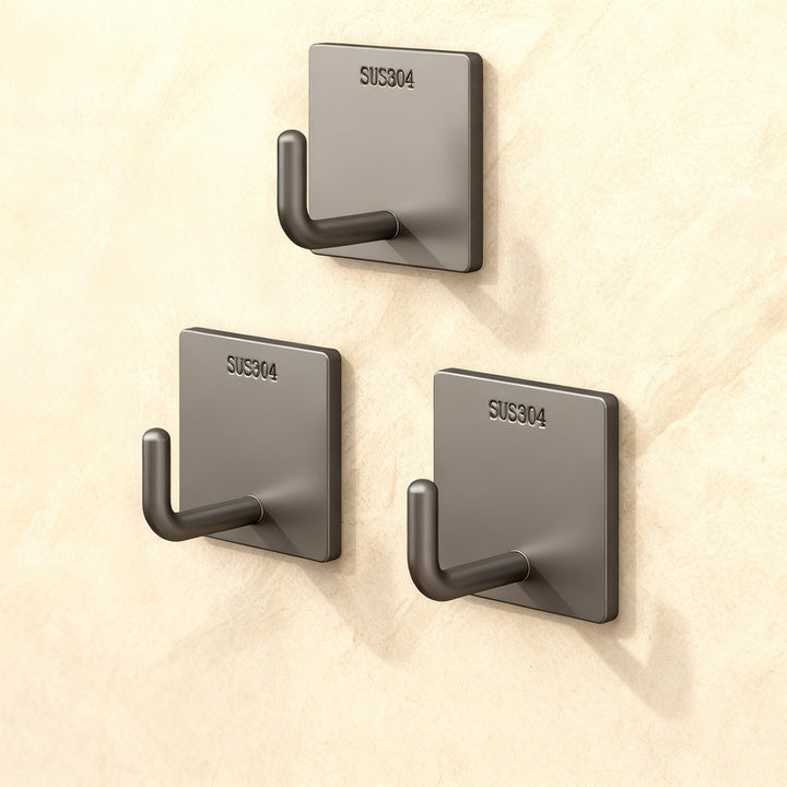 Stainless steel adhesive hooks with strong hold