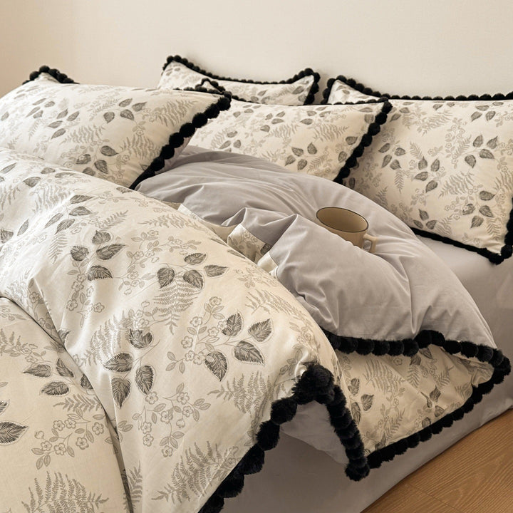 Cotton bedding set, mother-baby quality, floral pattern